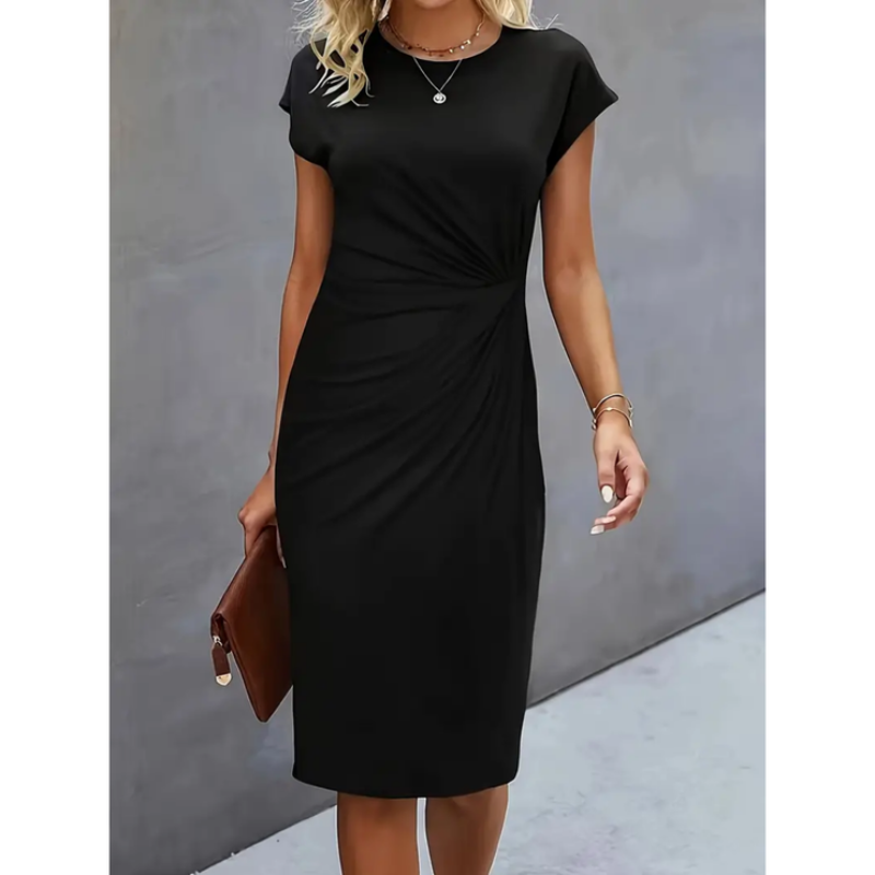 Corinne | Short-sleeved elegant dress
