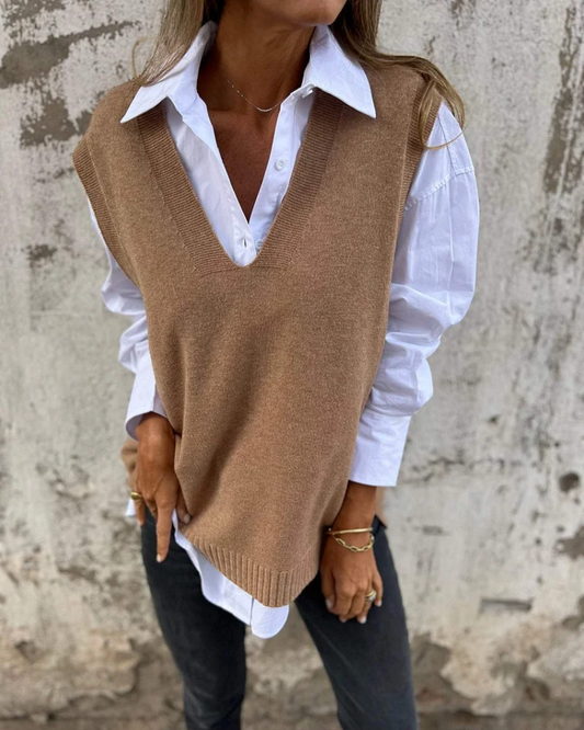 Rianna | Comfort Knitted Sweater Vest