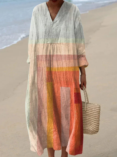 Bea - Easygoing Colorful Flowy Dress