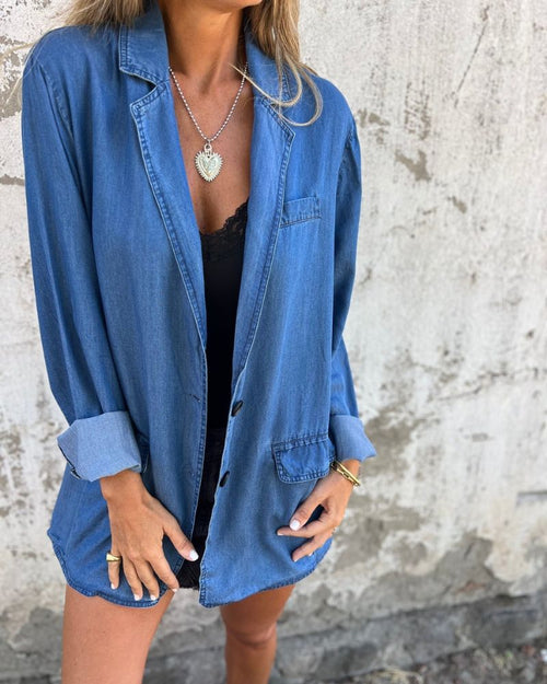 Flurina | Easygoing Denim Blazer