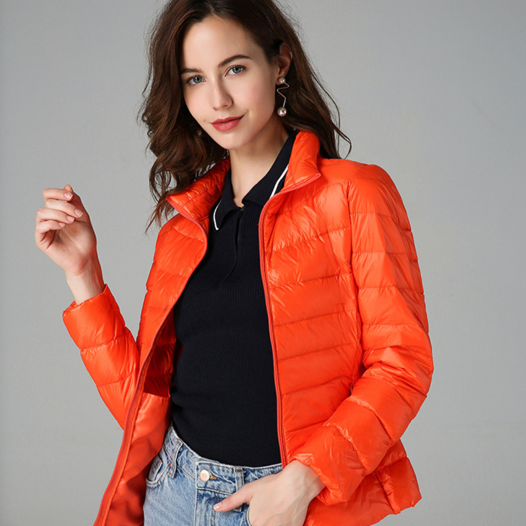 Amaris | Featherlight Jacket Insulated with White Duck Down
