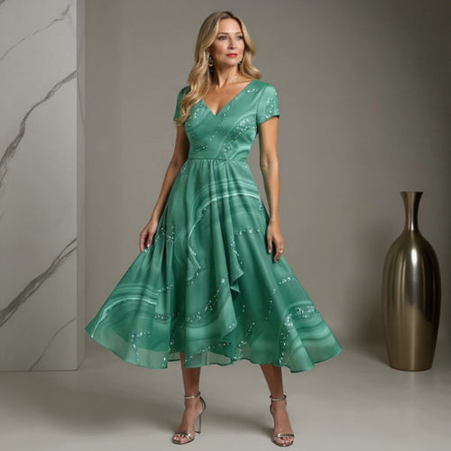 Marisa | V-neck midi dress