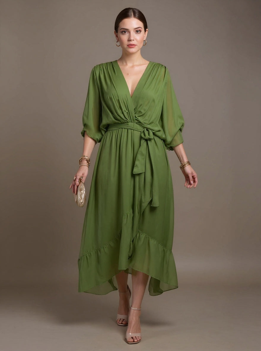 Lucienne | Elegant V-neck dress