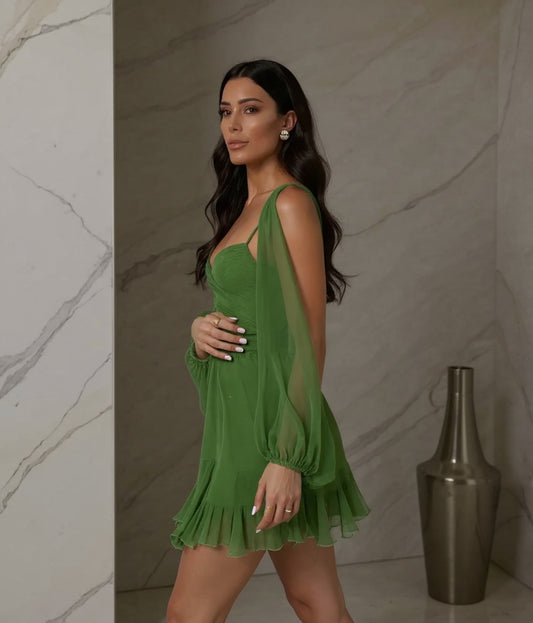 Serena | Elegant mini dress with sleeves
