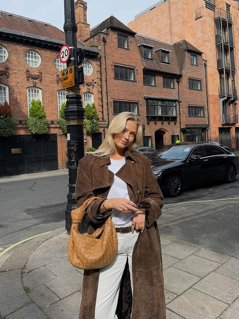 Molly | Premium Suede Trench Coat