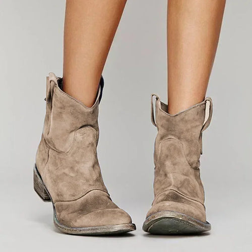 Zinny | Vintage-Inspired Western Ankle Boots