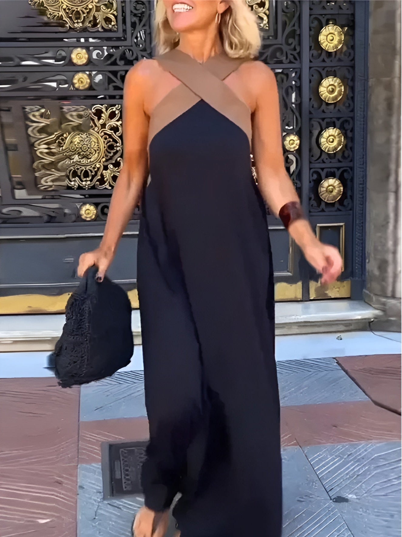 Elodie | Comfortable breathable cross maxi dress