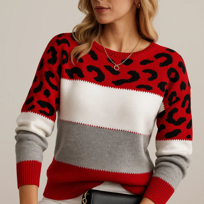 Elvira | Leopard Print Casual Sweater