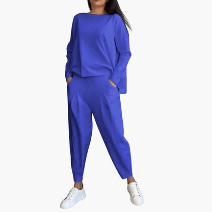 Thea | Two-Piece Round Neck Ensemble