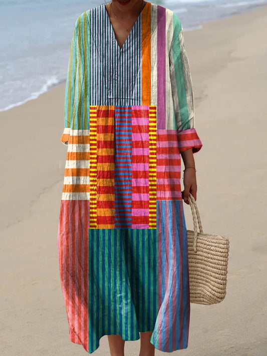 Maple Geometric Print Dress