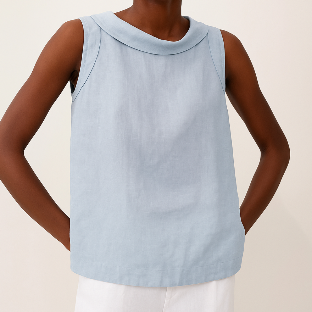 Denise | Sleeveless top with elegant design