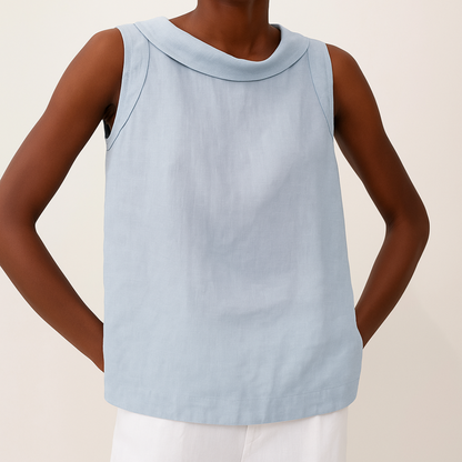 Denise | Sleeveless top with elegant design