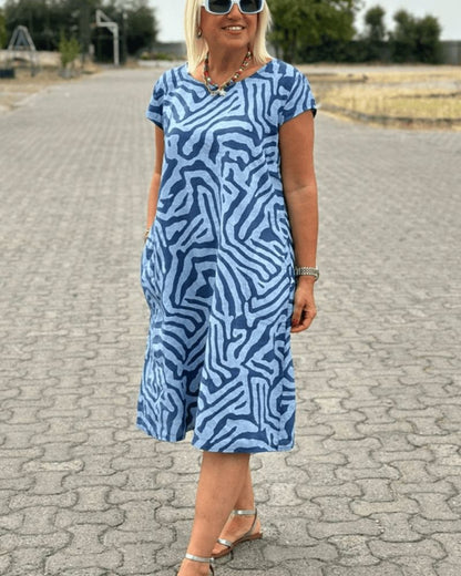 Nylah | Summer Dress with Round Neck