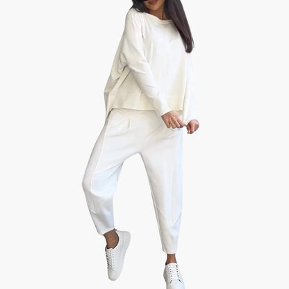 Thea | Two-Piece Round Neck Ensemble
