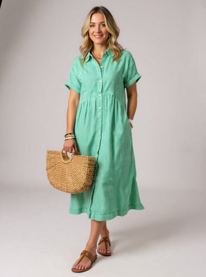 CASSIE | Fashionable Striped Dress