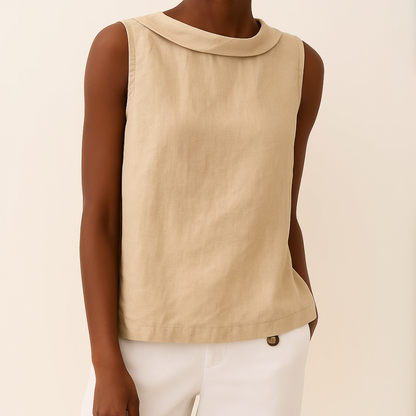 Denise | Sleeveless top with elegant design