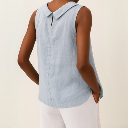 Denise | Sleeveless top with elegant design