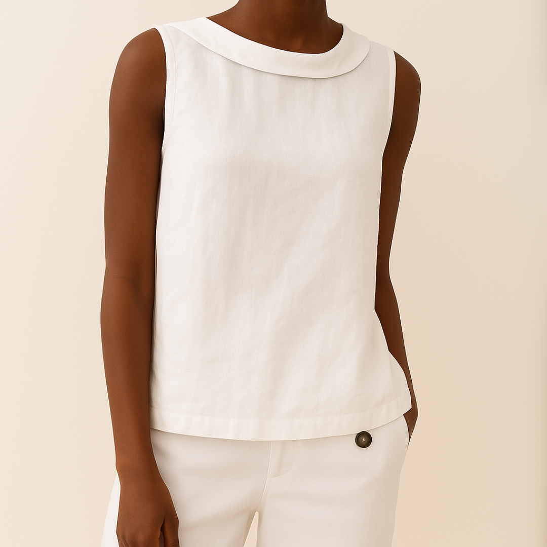 Denise | Sleeveless top with elegant design
