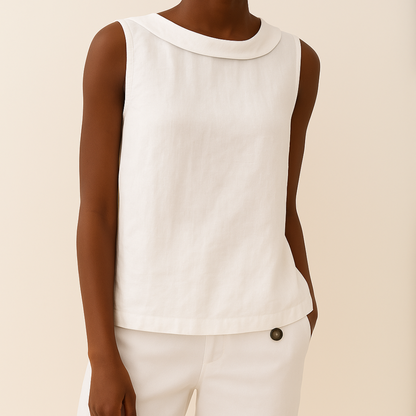 Denise | Sleeveless top with elegant design