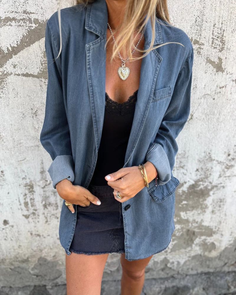 Flurina | Easygoing Denim Blazer