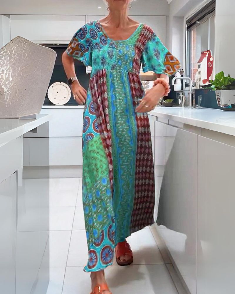 Isola | Timeless Bohemian Dress in Colourful Design