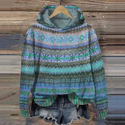 Uvelia | Retro Ethnic-Inspired Hoodie