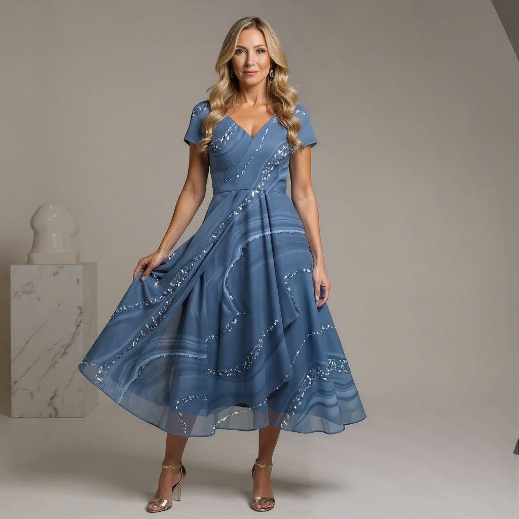 Marisa | V-neck midi dress