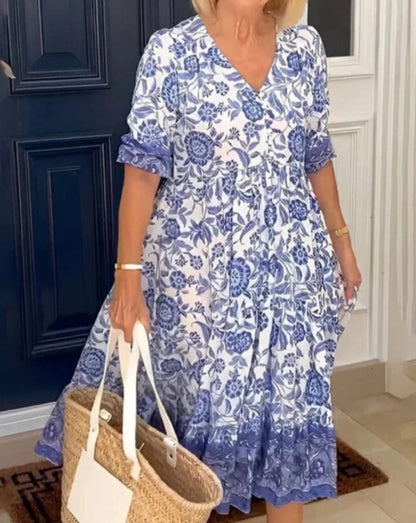 LIA | Elegant Floral Dress with a Breezy Vibe