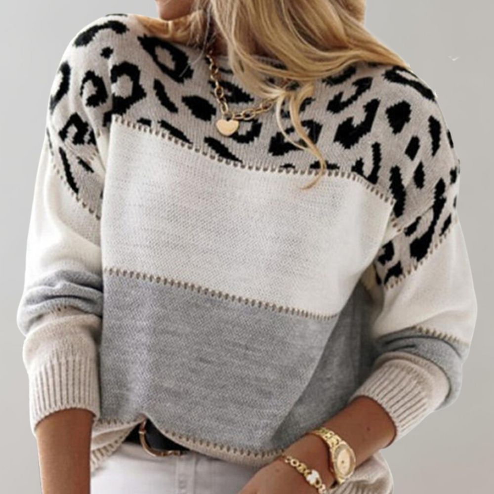 Elvira | Leopard Print Casual Sweater