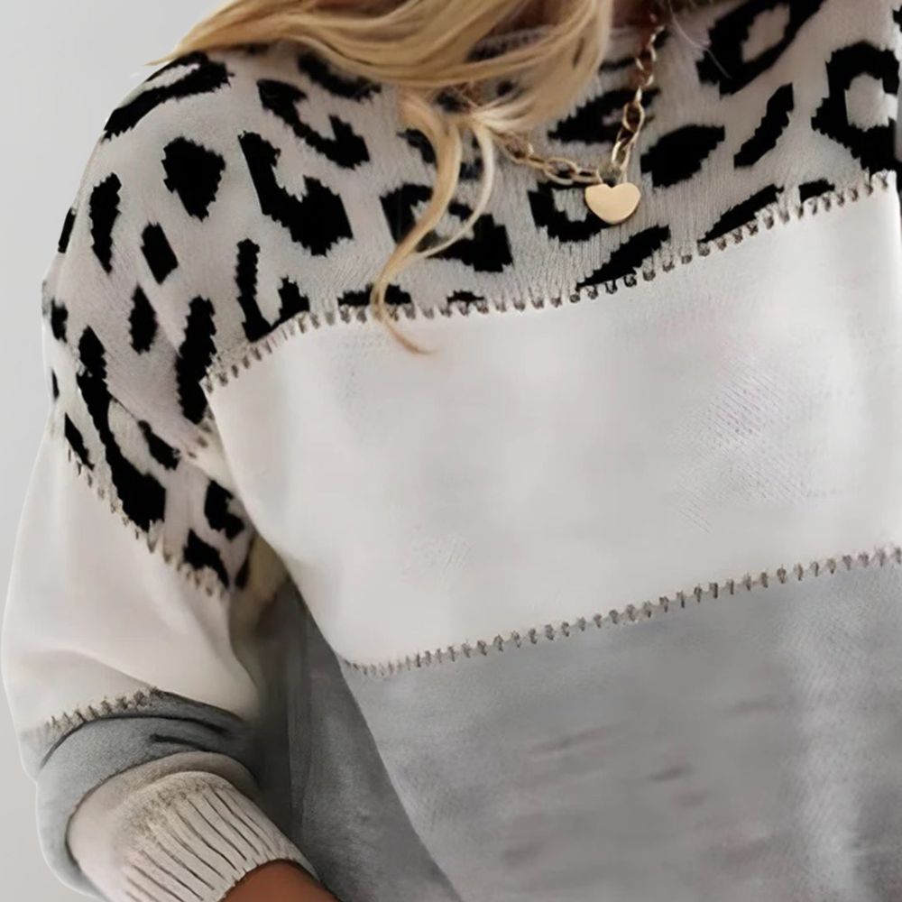 Elvira | Leopard Print Casual Sweater
