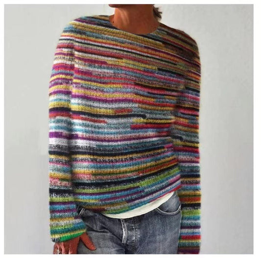 Carola | Casual Fit Patterned Knit Sweater