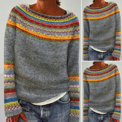 Elyse | Retro-Inspired Wool Knit Sweater