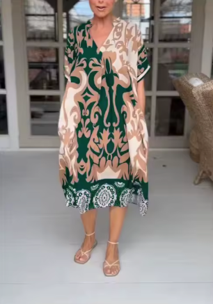 Fiona | Elegant printed dress for effortless style