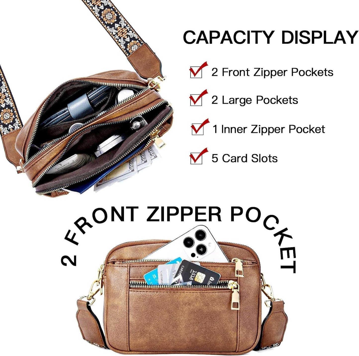 Odette | Refined Leather Shoulder Bag