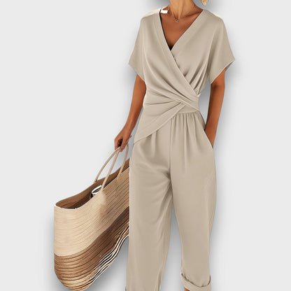 Marcelline | Elegant wrap-style jumpsuit