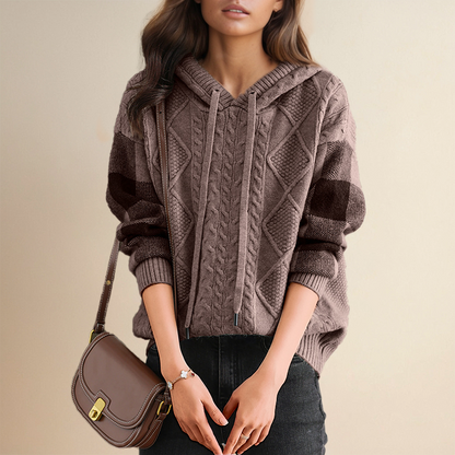 Leonie | Jacquard Knit Hoodie