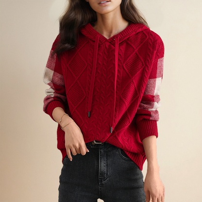 Leonie | Jacquard Knit Hoodie