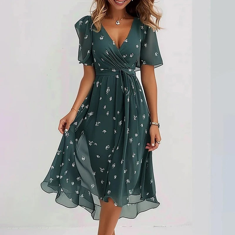 Talia | Elegant colourful dress