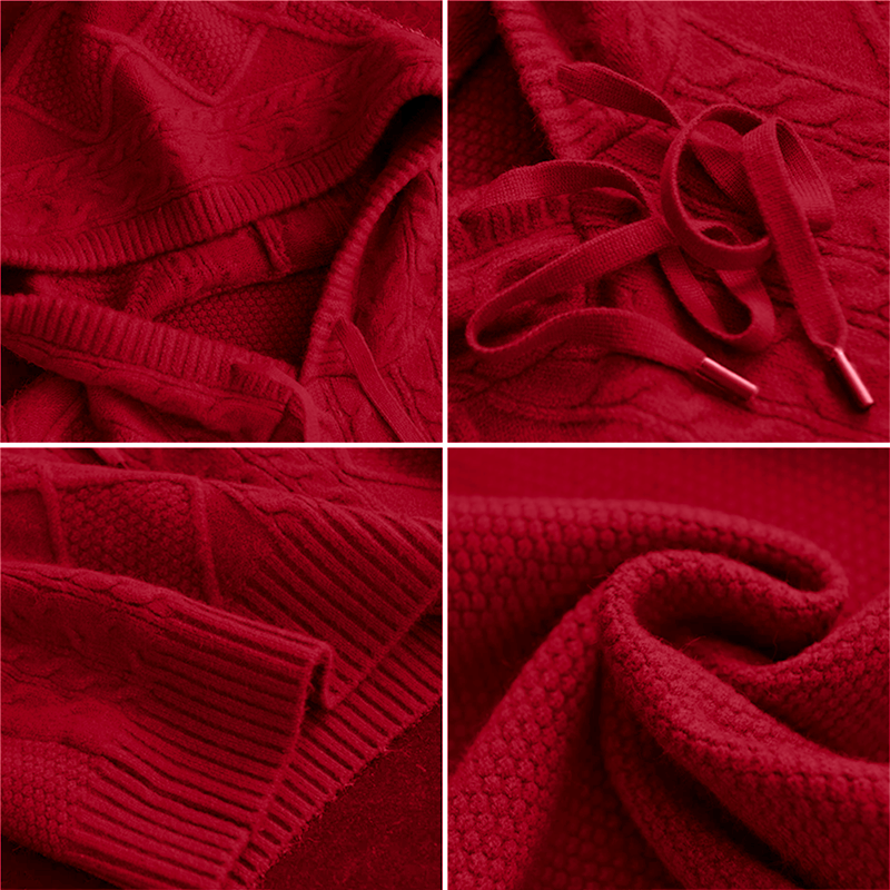 Leonie | Jacquard Knit Hoodie